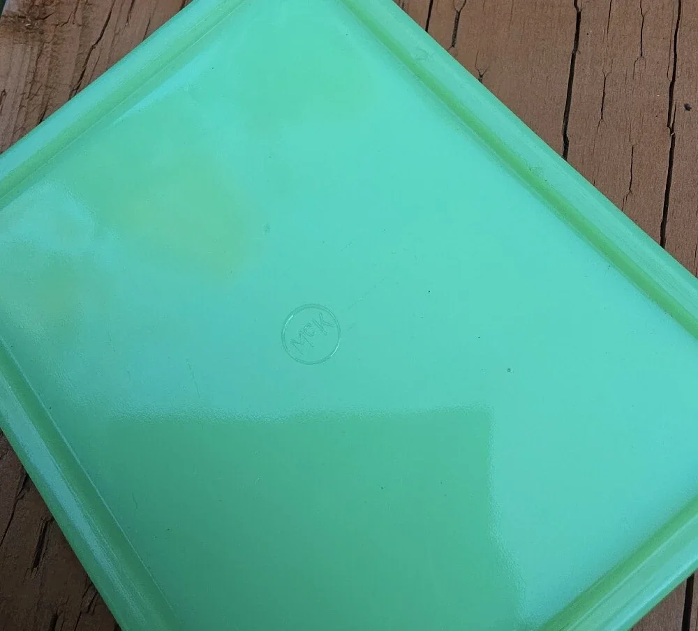McKee Glass Company Jadite Small refrigerator dish